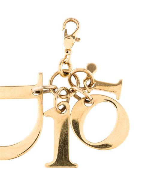 dior makeup keychain|christian dior logo keychain.